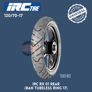 Irc RX-01 R 120/70-17 Tire Ring 17 120/70 Rear Back Tubeless Tubless Tubles