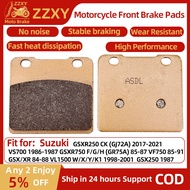 1 Pair Motorcycle Front Brake Pad For Suzuki GSX250 1987 GSXR250 CK (GJ72A) 2017-2021 VS700 1986-198