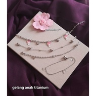 Children's bracelet 0-12 years old.. titanium anti-rust & fade