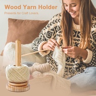 Wooden Yarn Holder,Yarn Spindle Dispenser Yarn Ball Holder for Knitting