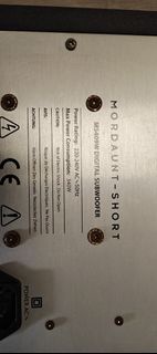 Mordaunt-Short MS409W 數位低音炮