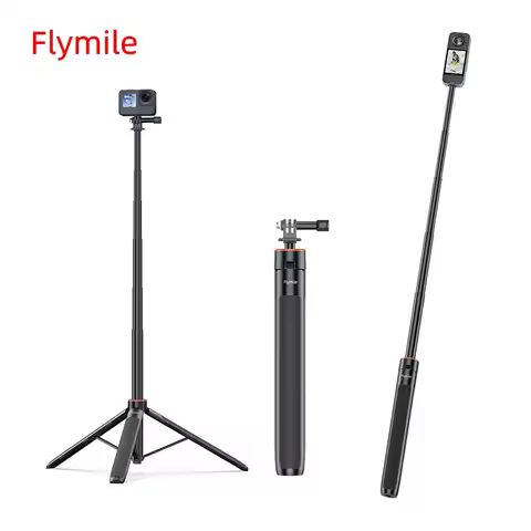 1.4M Telescopic Selfie Stick Foldable Tripod For Insta360 X5 X4 X3/ONE RS/ONE X2 Panoramic Action Ca