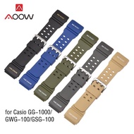 Resin Watchband for  G-Shock GG-1000 / GWG-100 / GSG-100 Men Sport Waterproof Replace Bracelet Band 