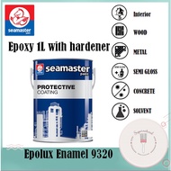 Seamaster Epolux 9320 Floor Paint | Steel Wood Aluminium Concret | Epoxy | 1L with Hardener