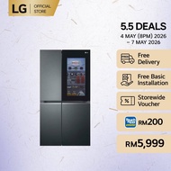 655L Side by Side Fridge in Matte Black Finish