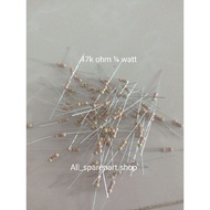 Resistor 47k ohm 1/4watt 10pcs
