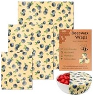 Reusable Beeswax Food Paper Organic Beeswax Wrap (Blueberries)