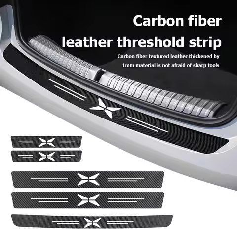 Car Door Carbon Fiber Sill Anti Scratch Protection Strip For Xiaopeng Xpeng G6 G9 G3 P7i X9 2023 202