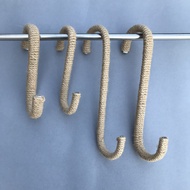 Hemp Rope Stainless Steel S Hook Hook Clothing Store Clothes Hanger Flat Hook Pants Hook Clothing St
