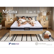 Melina Fibre Star Anti-Static Coconut Fibre 8 inches + Natural Latex Top Mattress 双人椰丝乳胶床褥床垫 kelapa 