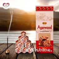 1 Box of Agarwood Indian Incense Joss Sticks (6 packets = 120 sticks)