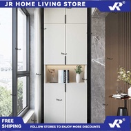 JR Balcony Locker Custom Multi-layer Wardrobe Sundries Storage Large Capacity Bay Window Cabinet 3e7