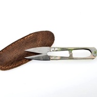 【U6.JP6 手工皮件】-純手工縫製真皮小剪刀皮套 / 剪刀安全皮套