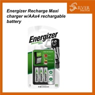 Energizer Recharge Maxi Charger w 4pcs Rechargeable AA Battery