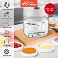 Mini Garlic Chopper Electric 250ml Wireless Portable Food Chopper with USB Charging for Garlics