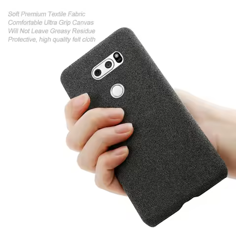 Cloth Cases For LG V30 V30S Case Slim Retro Cloth Hard Cover for LG V30 H930, H931, H932, H933 V30S 