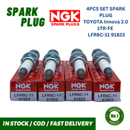 4PCS NGK SPARK PLUG for TOYOTA Innova 2.0 1TR-FE / Fortuner 2.7 2TRE-FE / HiLux 2.7 2TRE-FE