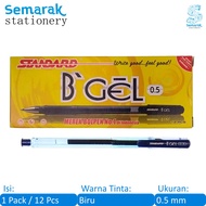 Standard BGel H2O Gel Pen 0.5 - Blue [1 Pack / 12 Pcs]