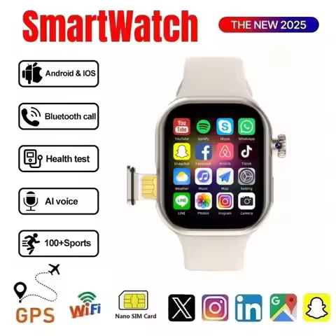 BW06 Pro Max 4G Smartwatch: Android 10, 256GB+8MP Camera, GPS/WiFi/BT 5.2, 2.1" AMOLED, ECG+SpO2