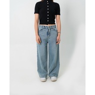 Kisworini_allshop ASOKA Kaito Petite Jeans 1720 - Highwaist Pants Wide Leg Culotte Jeans