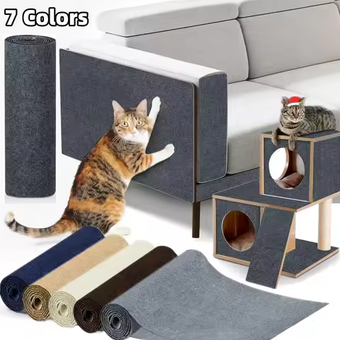 7 Colors Cat Scratcher Sofa Protector Cats Scratcher Pad Board Protection Trimmable Self-adhesive Ca