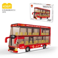 Wange เข้ากันได้กับ LEGO รถบรรทุกหนัก รถบัส รถบรรทุกขนาดใหญ่ อนุภาคขนาดเล็ก บล็อกอาคารรถยนต์สำหรับเด