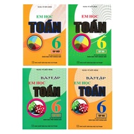 Book - combo I learn math grade 6 + exercises - according to new high school education program (set 