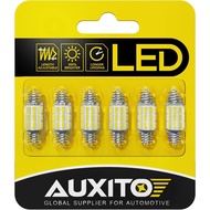 AUXITO DE3175 6418 LED Bulbs 3175 6411 Bulb White 6500K 4014 Chipsets 31mm 36mm Festoon Bulb Bright 
