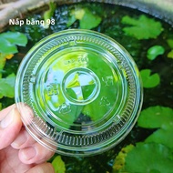 PLASTIC LID 98 transparent PET plastic – PET CUP LID MOUTH 98 | PACKAGING 2.000 PCS/BOX