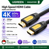 UGREEN High Speed HDMI Cable with Ethernet Gold Plated Supports 1080P and 3D 0.75m 1m 1.5m 2m 3m 5m