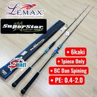 LEMAX SUPER STAR ROD JIGGING SPINING DAN BC CASTING