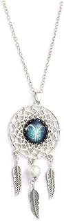 Necklace Dream Catcher Charm Personalized Zodiac Sign Jewelry for Women Aries Style
