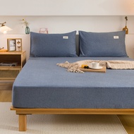 ผ้าคลุมสปริงเกอร์โพลีเอสเตอร์ Pure Cotton Washed Bedding Dustproof Mattress Protector Single Piece B