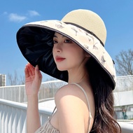 beach hat woman bucket hat woman cute hat woman Style Korean Version Outdoor Vinyl Sunshade