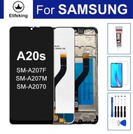 จอ LCD สำหรับ SAMSUNG Galaxy A20s A207 SM-A207F อะไหล่หน้าจอสัมผัสที่ SM-A207M SM-A2070 + เครื่องมือ