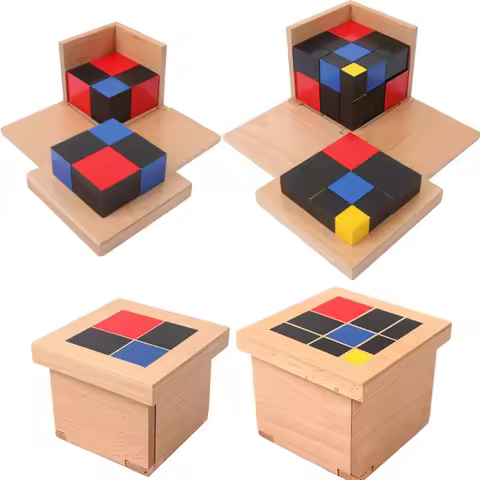 Montessori Math Teaching Binomial Trinomial Kids Wooden Toys Sensory Play Math Learning Toys For Kid