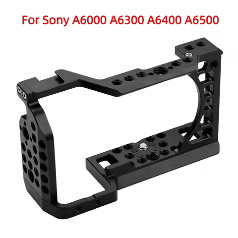 For Sony A6000 A6300 A6400 A6500 SLR Camera Cage Rig Film Making Stabilizer Protective Frame 1/4 3/8