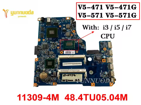 11309-4M For Acer Aspire V5-531 V5-431 V5-471 V5-571G Laptop Motherboard With i3 i5 i7 CPU GT620M 1G