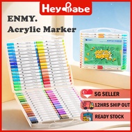 ENMY Acrylic Paint Marker Pen Set | Art Drawing Markers for Kids | DIY Colorful Painting Material | 
