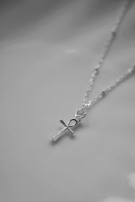 基督信仰系列-迷你安卡十字架項鍊 SV925 純銀 生命之符 Ankh