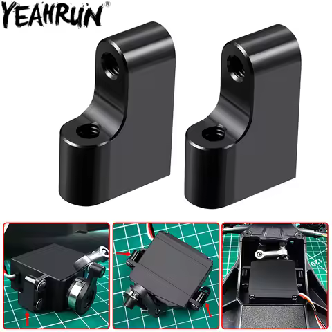 YEAHRUN Aluminum Alloy Servo Mount for 1/10 Team Associated DR10 Upgrade Accessories