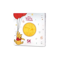 TB9 SK Jewellery Disney Winnie the Pooh 999 Pure Gold Coin