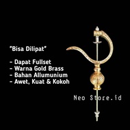 GANTUNGAN SANGKAR BURUNG MOTIF REPLIKA RADJA GARUDA BRASS PLUS PION CANTOLAN KANDANG KOTAK BURUNG