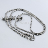 s2shop Genuine Stainless Steel Necklace Rattan Split Pattern Close To Hanging The Buddha Image On Th