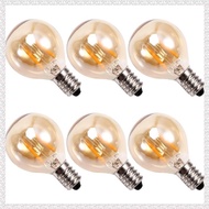 [deeamber.ph] 6Pcs 1.5W LED G40 Replacement Bulb 220V Retro Globe Gold Dimmable Bulb for Indoor/Outd