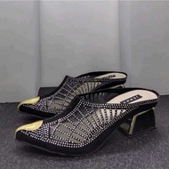 LUXURY AND ELEGANT WOMEN'S PARTY SANDALS FLATFORM RIGHTS 5CM JN-10