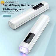 DONOVAN LED Nail Lamp, Single Finger 45s Timer Mini Nail Dryer Light, Wireless Lamp Portable Efficie