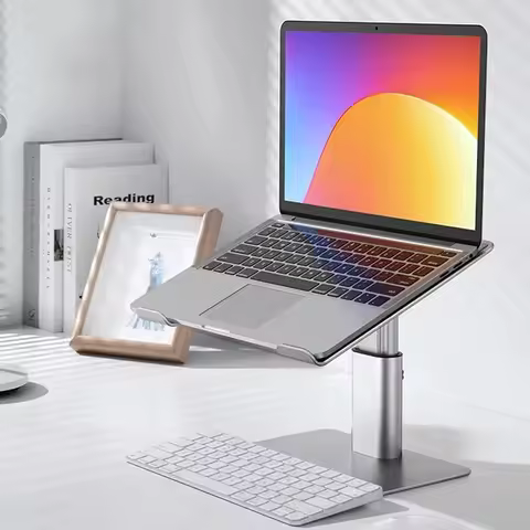 Laptop Stand Holder For PC Macbook Air Pro Aluminum Alloy Foldable Vertical Notebook Stand Laptop Su