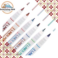 2lines-pen (2 colors in one) line pen - 6-color set 2lines-pen (light blue & purple green & light bl