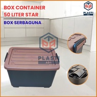 BOX STAR - Get WHEELS Container Box Storage/ Plastic Container Box 50L 80 Liter